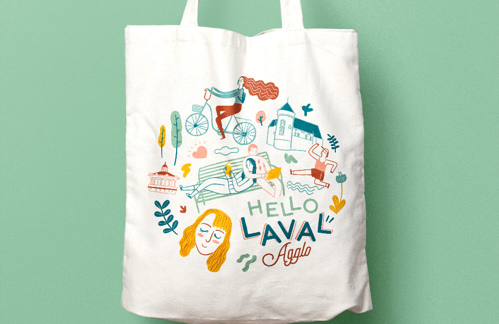 Photo du Tote-Bag Hello Laval, de Laval Agglo