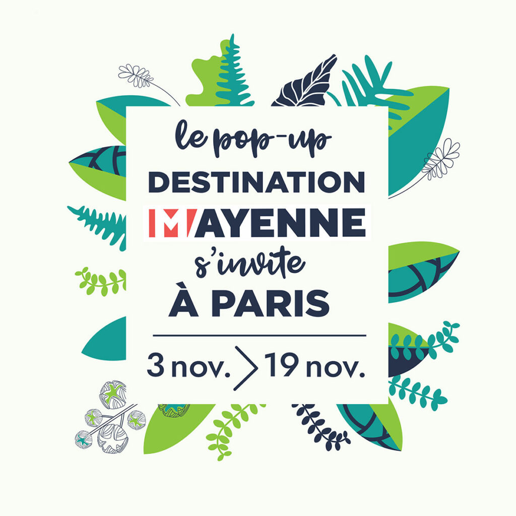 Affiche Pop-Up Destination Mayenne à Paris