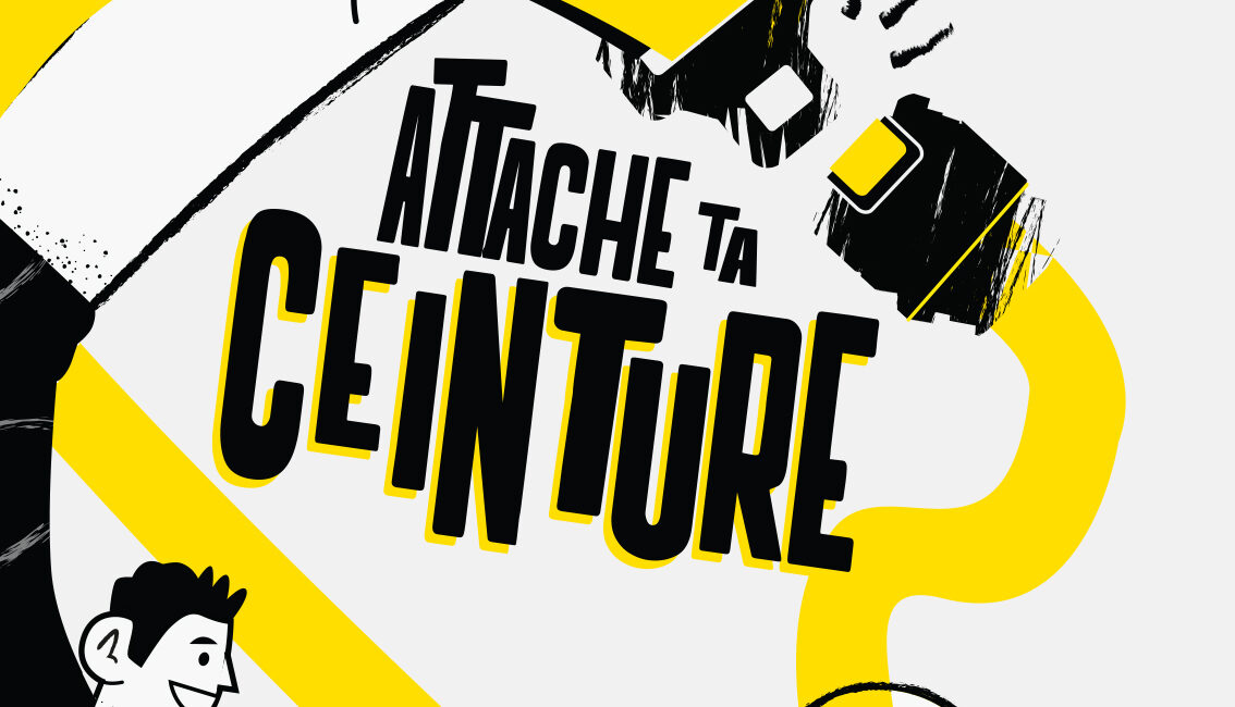 Affiche "Attache ta Ceinture" pour Vitré Communauté